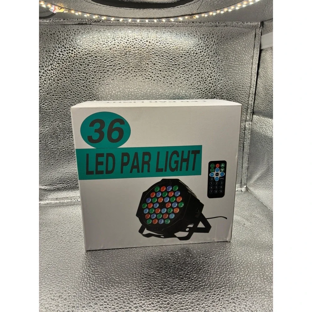 36 LED Par Light RGB Stage Lighting Sound Activated DMX Party DJ 2 pack w remote